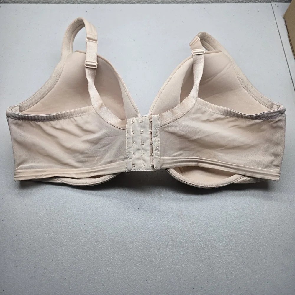 Cacique Women Bra 48DDD Beige T Shirt Underwired Strap Adjustable